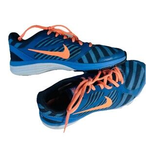 Nike Dual Fusion 6.5 Women’s Blue  Purple with Orange Swoosh